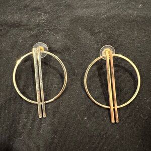 Gold Geometric Hoop Earrings
